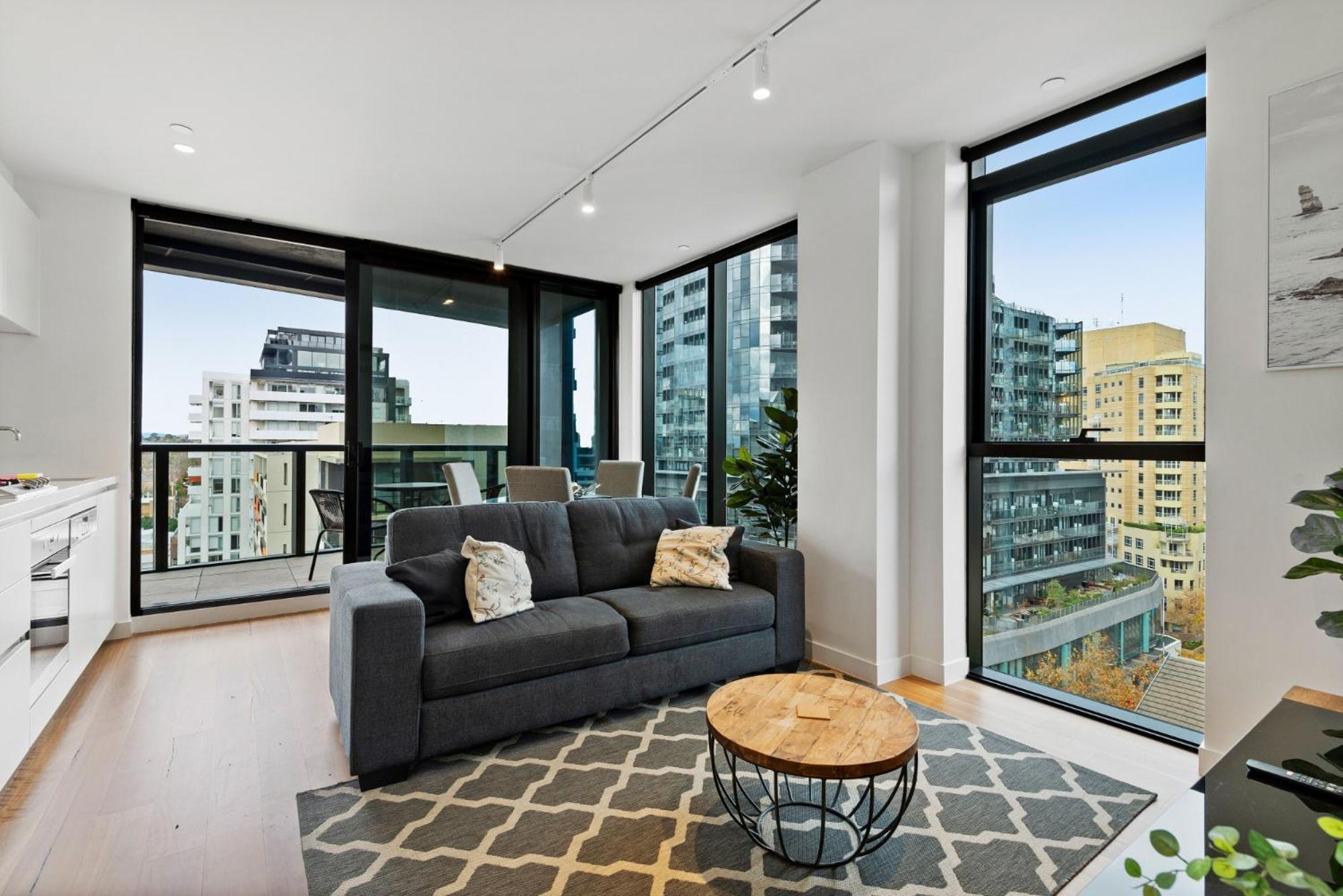 Bright Apartment With City Views In Trendy Locale Melbourne Exterior foto